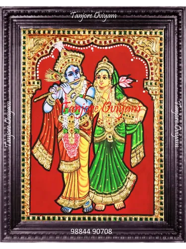 Krishna and Radha Tanjore Painting